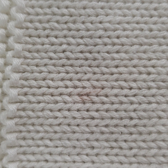 Francesca's Alya cream multi knit long sleeve cropped boxy sweater Size Small - Picture 5 of 8